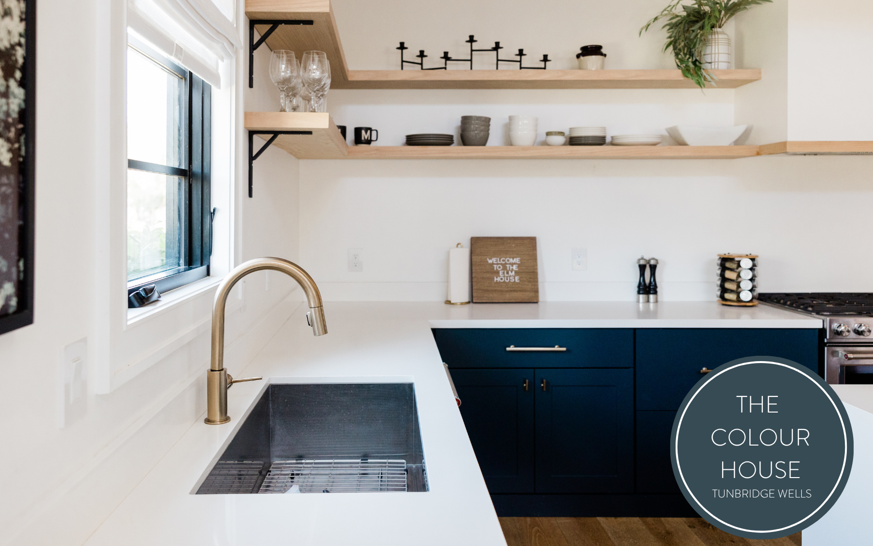 Hand-painted kitchen cabinets Tunbridge Wells